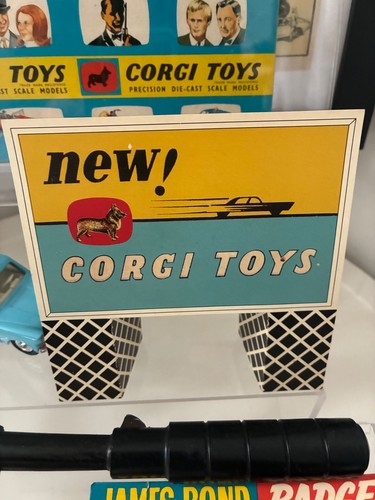 Corgi toys card stand display - toys,