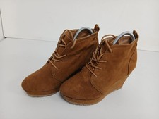 Peacocks Ladies Tan Brown Faux