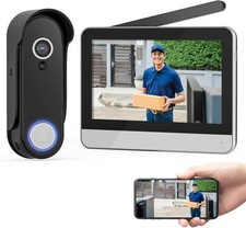 ACEBELL WiFi Wireless Video Door Phone, 1080P Doorbell Camera with 7inch Monitor