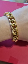 9ct yellow gold curb bracelet