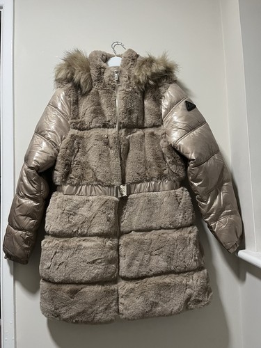 River island faux fur puffer - river,