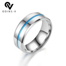 Fashion Mens Wedding Band Silver Celtic Dragon Titanium Steel Minimal Rings UK