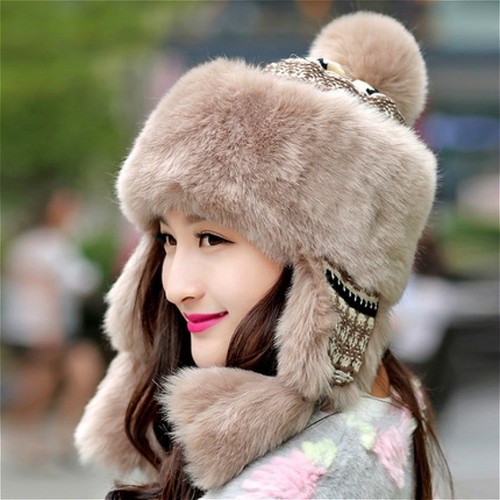 Women ladies faux - faux, fur