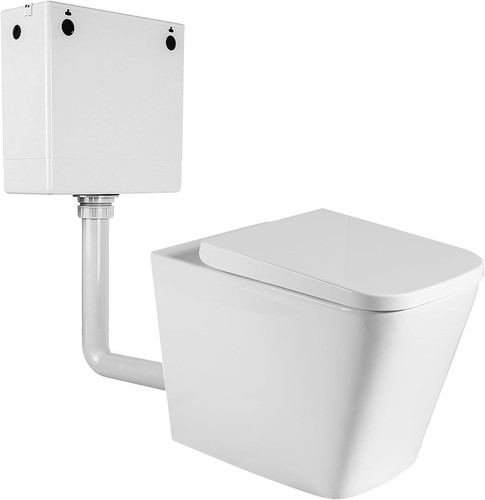 Back wall btw toilet - wall,