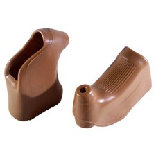 BRAKE LEVER HOODS PAIR BROWN