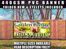 GARDEN CENTRE CENTER BANNER SIGN SIGNS Indoor Outdoor Shop PVC FLOWERS SOIL