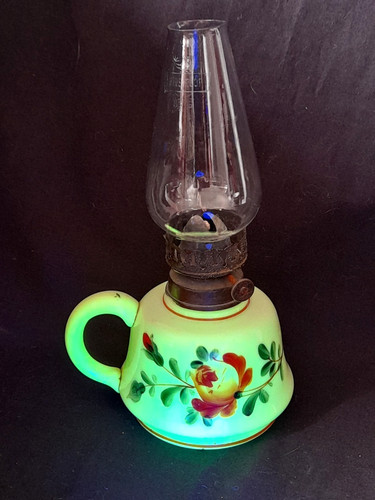 Antique uranium custard glass - antique,