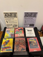 Atari 800XL Job Lot of 6 large case games incl Superman (read description)