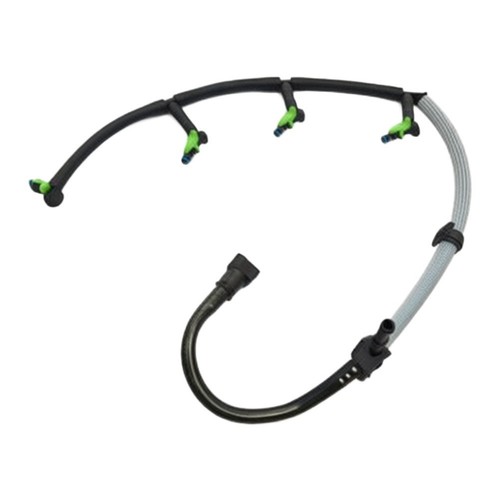 Black rubber fuel - return, hose