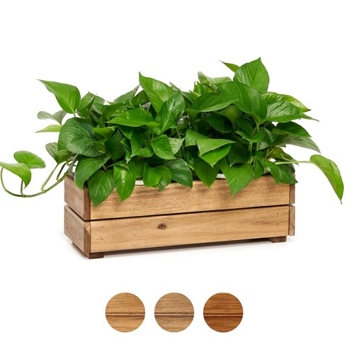 Wooden planter box - wooden, l