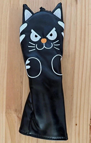 Black white cat - &, wood
