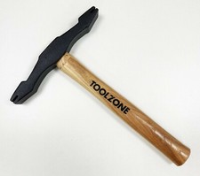 Scutch Hammer, Double Ended Hickory Handle bricklayers -  Masons Easy To Use UK