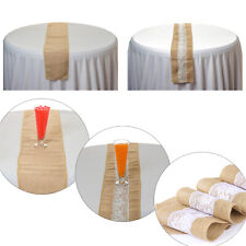 Jute Burlap Fabric Table Runner Rustic Vintage Wedding Party Decor Table Runners
