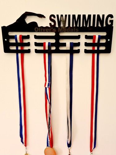 Personalised swimming medal - personalised,