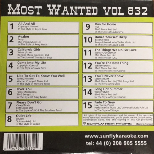 Sunfly most wanted - sunfly, (sfmw832)