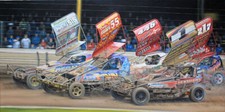 BriSCA F1 print entitled 'Let Battle Commence'