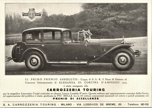 Pubbl 1929 lancia - lancia, lambda