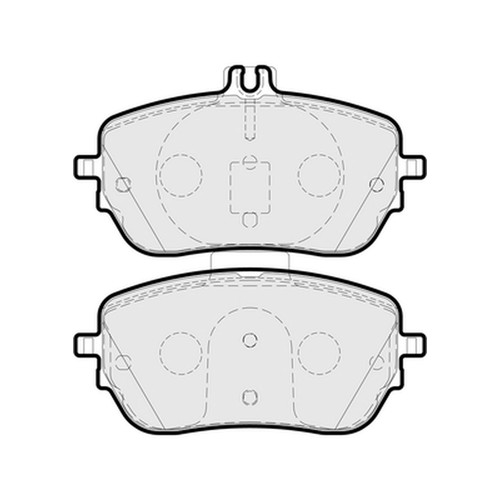 Brake pads set - pads, for
