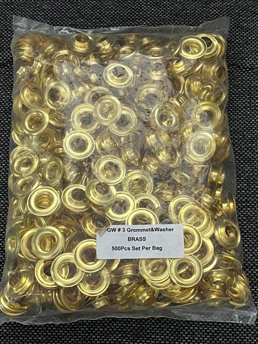 Brass grommets and washer - and,