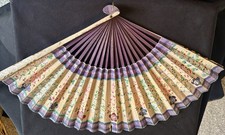 Hand Painted Vintage Fan