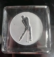 GOLF paperweight   Glass