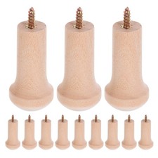  12 Pcs Wooden Wall-mounted Coat Hook for Hanging Clothes Hats Shaker Peg Rail