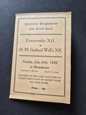 Farncombe Xll v H.M. Garland Well's Xll ~ Cricket Scorecard @ Broadwater 1949 FP