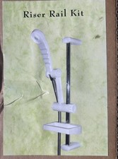White Shower Riser Rail Kit For Electric Shower ( No Handset )