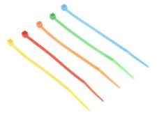Bag of 250, Size 1  100mm x 2.5 mm coloured cable ties RS 604-400