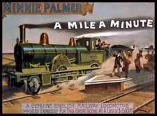 Locomotive Vintage Art Old