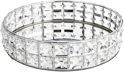 30cm crystal silver mirrored - crystal,