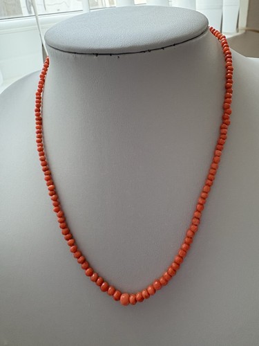 Vintage natural coral bead - vintage,