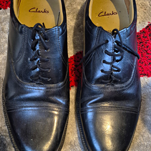 Clarks men black leather - men’s,
