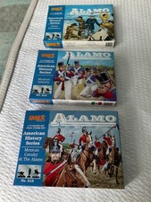 Imex 1/72 scale (Three Boxes)1.Alamo Defenders 2.Mexican Cavalry 3.Mexican Infan