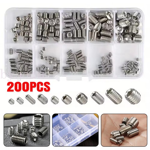 200pcs stainles steel hex - 200pcs,