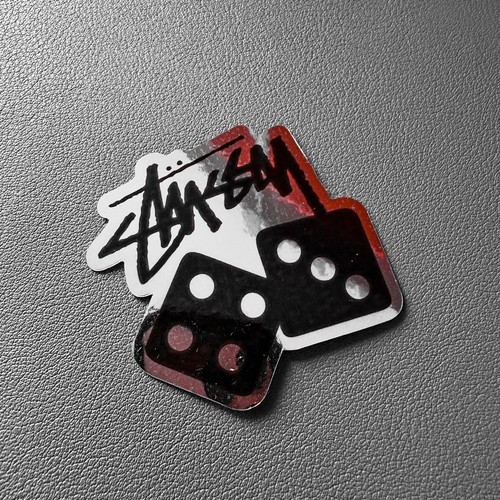 Small chrome stussy dice - small,