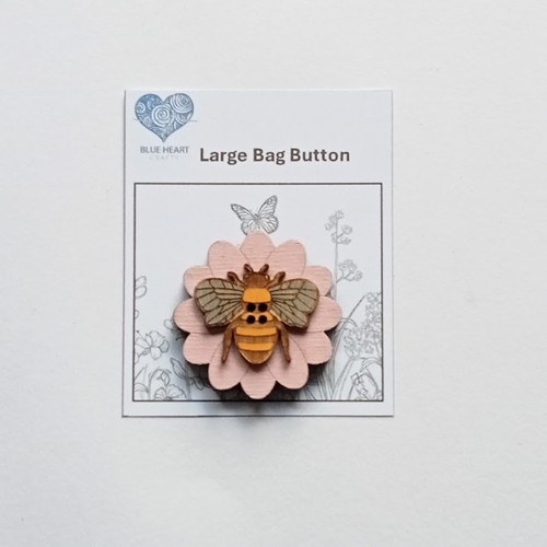 Large colourful wooden buttons - colourful,