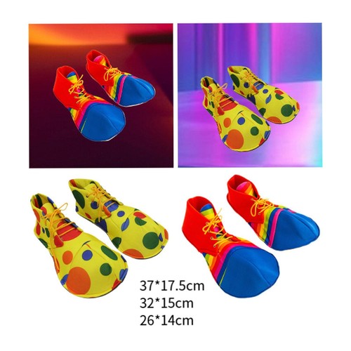 Colorful clown shoes versatile - colorful,