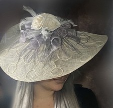 Wide brim cream silver - wide,