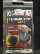 BG. Thumb Rest. Large. For Clarinet or Oboe. ABS Material. Black