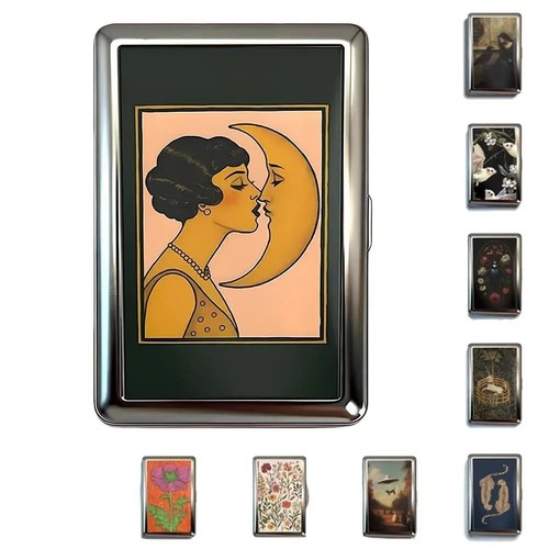 Vintage metal cigarette case - cigarette, &