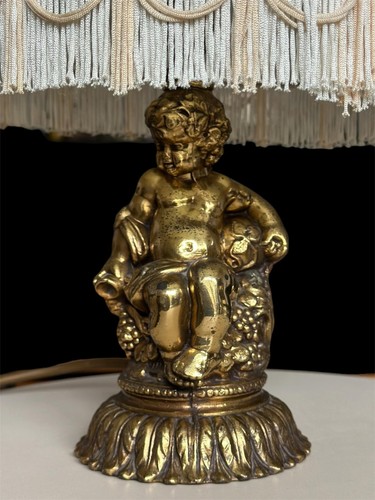 Vintage brass cherub putto - vintage,