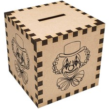'Clown Face Doodle' Money Box