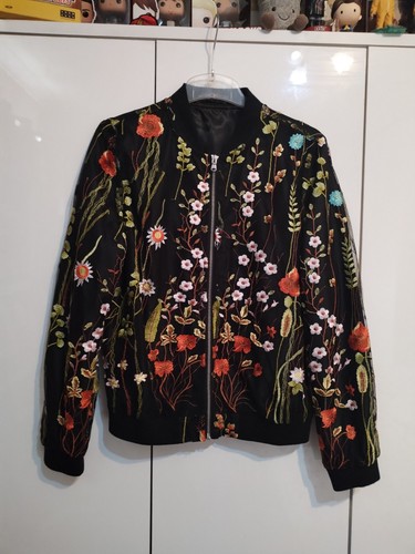 Floral embroidered baseball - embroidered,