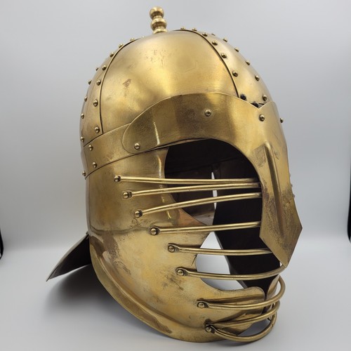 Medieval brass spangenhelm - medieval,