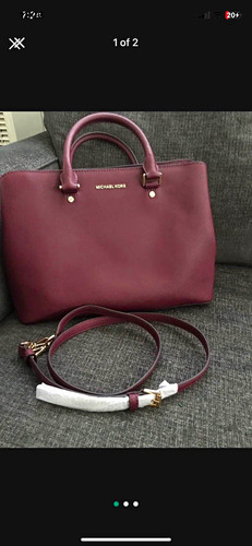 Michael kors burgundy - burgundy, satchel