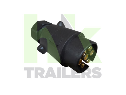 Pin trailer plug with push - plug,