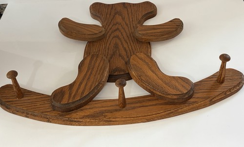 Vintage signed solid oak - signed, teddy