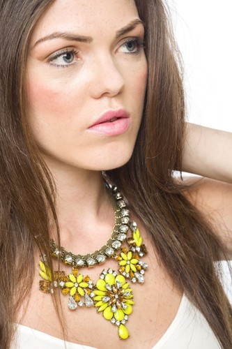 Yellow flower statement - yellow,