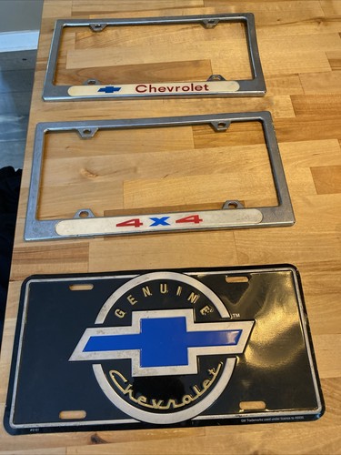 Vintage chevrolet license - vintage,